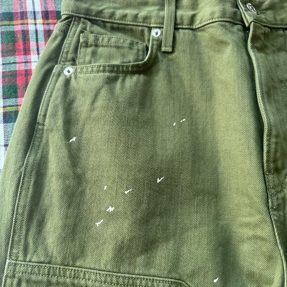 Veronica Beard Dylan Pain Splatter Green Jeans ( Size 29) - Picture 3 of 9